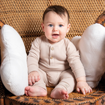 SET PANTALONI+BODY MANICA LUNGA COTON IGATO 6-12 M TORTORA