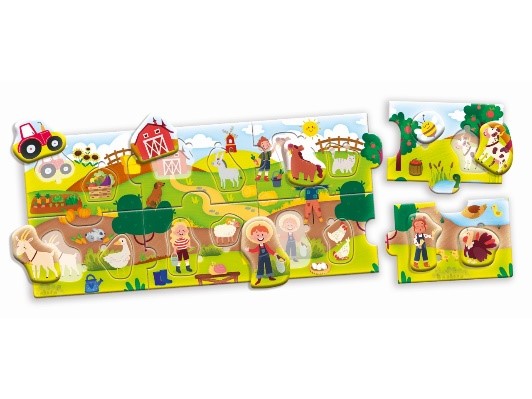 CAROTINA BABY PUZZLE PANORAMA  THE FARM