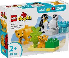 LEGO - DUPLO TOWN - FAMIGLIE DI ANIMALI: PINGUINI E LEONI - 10442