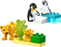 LEGO - DUPLO TOWN - FAMIGLIE DI ANIMALI: PINGUINI E LEONI - 10442