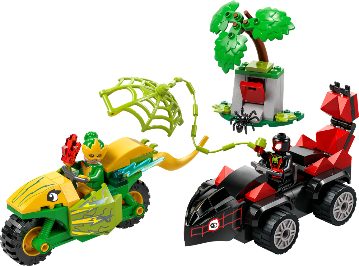LEGO SPIDEY - INSEGUIMENTO SUI DINO-VEICOLI DI SPIN ED ELECTRO - 11198