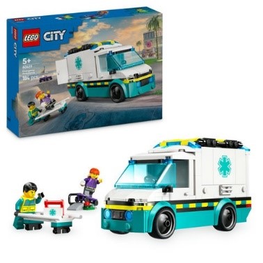 LEGO CITY GREAT VEHICLES - AMBULANZA DI EMERGENZA - 60451