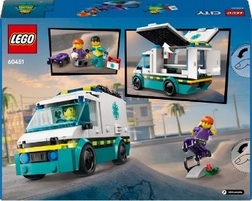 LEGO CITY GREAT VEHICLES - AMBULANZA DI EMERGENZA - 60451