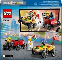 LEGO CITY GREAT VEHICLES - PACK VEICOLI DA CORSA: PIZZAIOLO CONTRO POMPIERE - 60