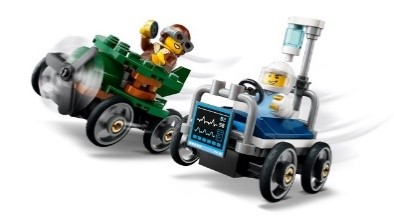 LEGO CITY GREAT VEHICLES - PACK VEICOLI DA CORSA: AEREO CONTRO LETTO DOSPEDALE