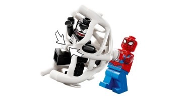 LEGO - SUPER HEROES MARVEL - SPIDER-MAN CONTRO MUSCLE CAR DI VENOM - 76309