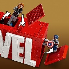 SUPER HEROES MARVEL - LOGO E MINIFIGURE MARVEL - 76313