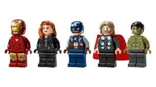 SUPER HEROES MARVEL - LOGO E MINIFIGURE MARVEL - 76313