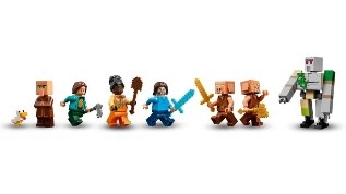 LEGO MINECRAFT - ATTACCO AL VILLAGGIO DEL -PALLONE - 21273