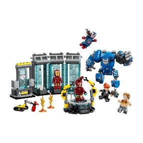 LEGO MARVEL 76315 LABORATORIO DI IRON MAN SALA DELLE ARMATURE