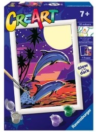CREART SERIE E CLASSIC - DELFINI AL CHIARO DI LUNA
