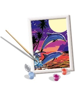 CREART SERIE E CLASSIC - DELFINI AL CHIARO DI LUNA