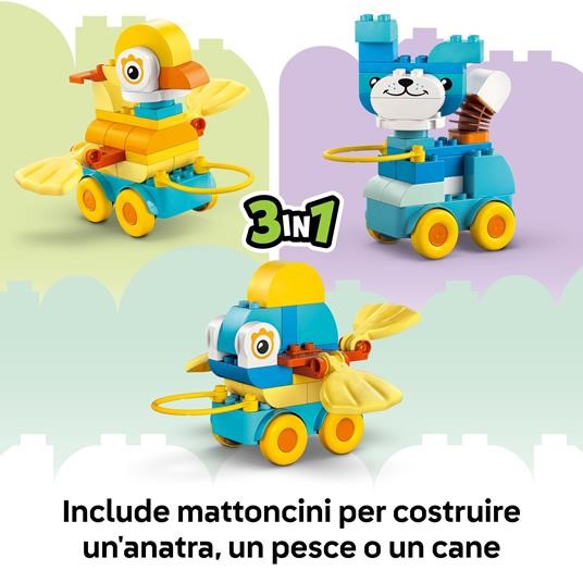 LEGO - DUPLO TOWN - ANIMALI SU RUOTE 3 IN 1 - 10448