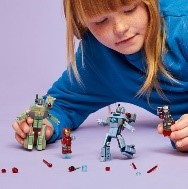 SUPER HEROES MARVEL - IRON MAN E WAR MACHINE CONTRO I DRONI DI HAMMER - 76320