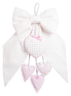 FIOCCO BIANCO DETTAGLI ROSA