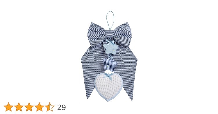 FIOCCO RIGHE BLU DETTAGLI CIELO