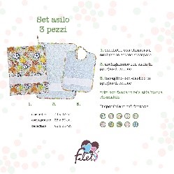 SET ASILO SPUGNA COLORATA