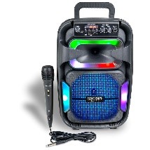 AMPLIFICATORE CON MICROFONO EFFETTI LUMIN TWS E ECO