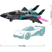 LEGO - CITY GREAT VEHICLES - JET CONTRO AUTO SPORTIVA - 60489