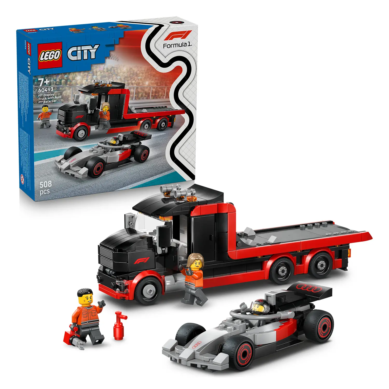 LEGO CITY FORMULA 1 - DISPLAY TRUCK F1 CON AUTO DA CORSA AUDI F1 - 60493