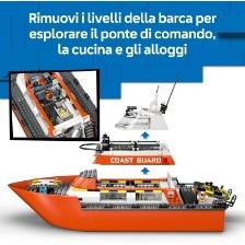 LEGO - CITY EXPLORATION - MOTOSCAFO DI SOCCORSO ED ELICOTTERO DELLA GUARDIA COST