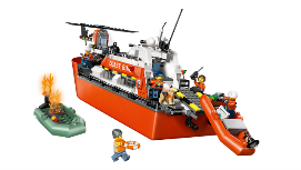 LEGO - CITY EXPLORATION - MOTOSCAFO DI SOCCORSO ED ELICOTTERO DELLA GUARDIA COST