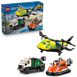 CITY GREAT VEHICLES - REMIX AEREO, CAMION DI SERVIZIO E HOVERCRAFT - 60505