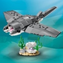 LEGO CREATOR - SQUALO CON SCRIGNO DEL TESORO - 31381
