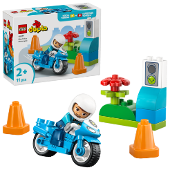 DUPLO TOWN - MOTOCICLETTA BLU DELLA POLIZIA - 10471
