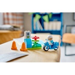 DUPLO TOWN - MOTOCICLETTA BLU DELLA POLIZIA - 10471