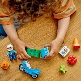 DUPLO TOWN - MOTOCICLETTA BLU DELLA POLIZIA - 10471