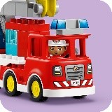 DUPLO TOWN - AUTOPOMPA CON MANICHETTA E POMPIERE - 10473
