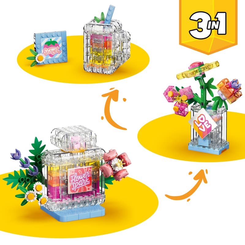 LEGO CREATOR - BOCCETTA DI PROFUMO CON DECORAZIONE FLOREALE - 31383