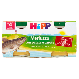  PESCE MERLUZZO CAROTE E PATATE 2X80 GR