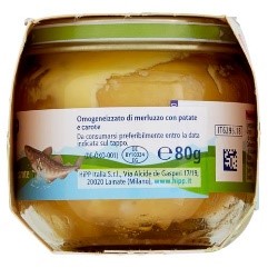  PESCE MERLUZZO CAROTE E PATATE 2X80 GR