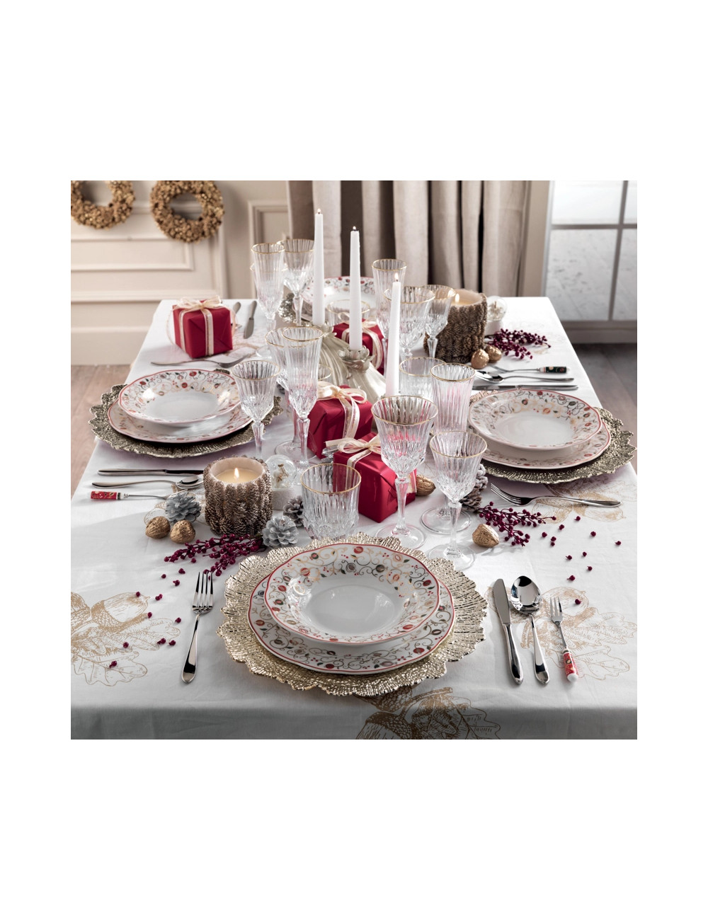 Tempo di festa servizio piatti 18 pezzi Brandani