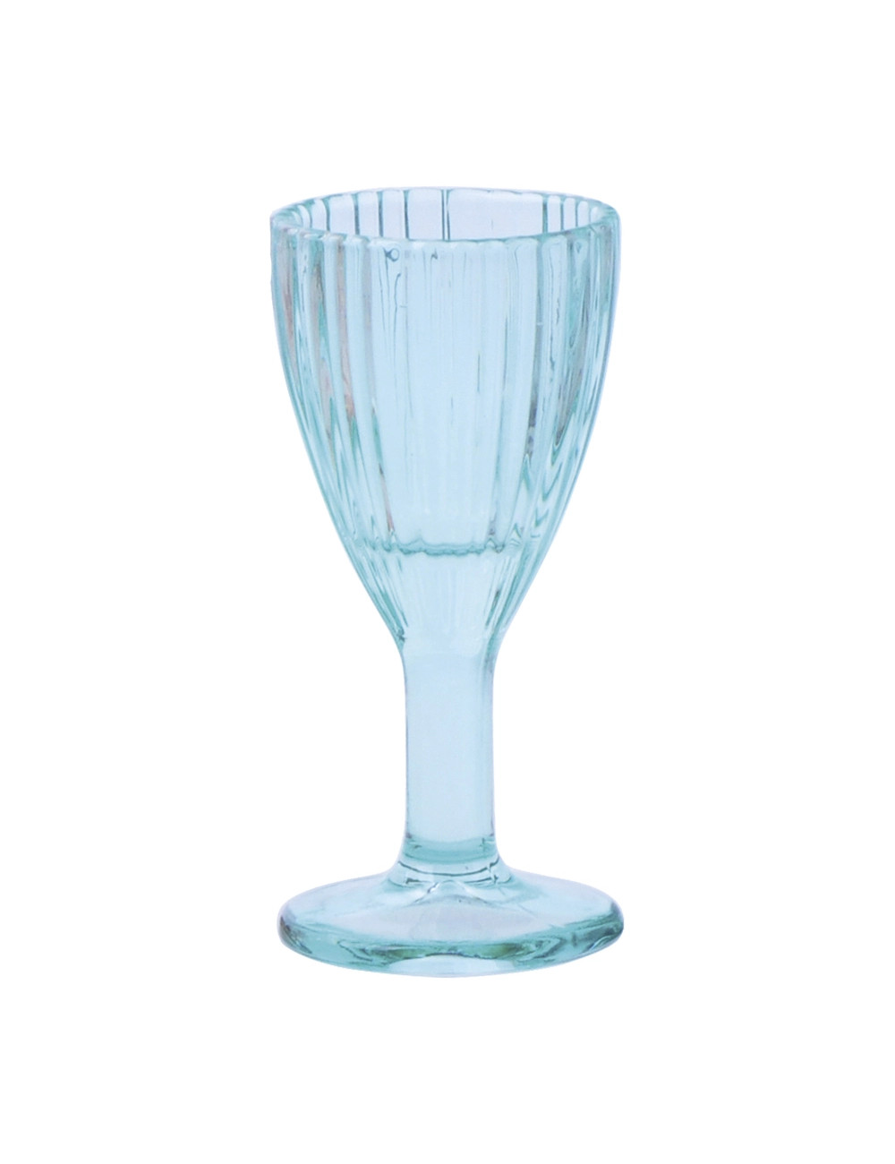 LIquorino calice bicchieri Shot Plissè set 6 pezzi colori assortiti in vetro Brandani cm.d5x10,5  CL5