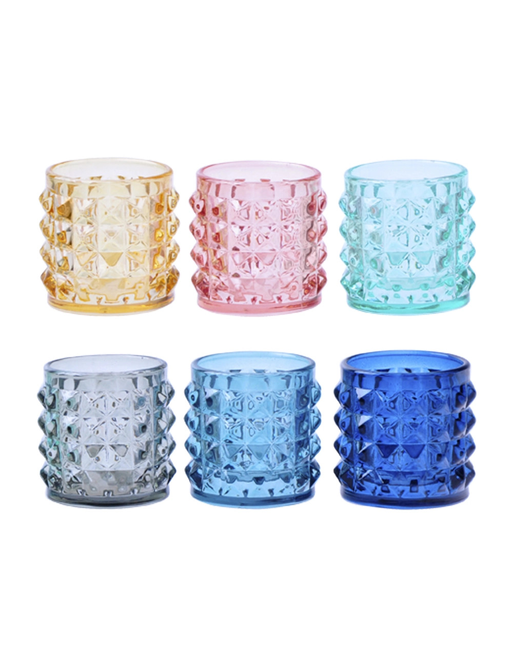Shot Funny bicchieri colori assortiti set 6 pezzi in vetro Brandani cm.d5,5xh5,5  CL5