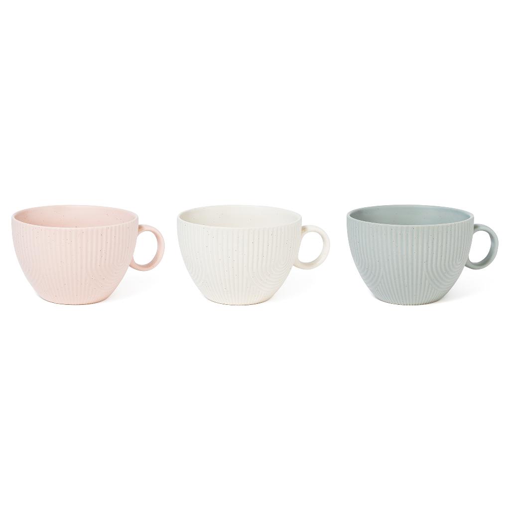 Tazzone lines  in ceramica 490 ml d.12xh.7,7 cm colori assortiti