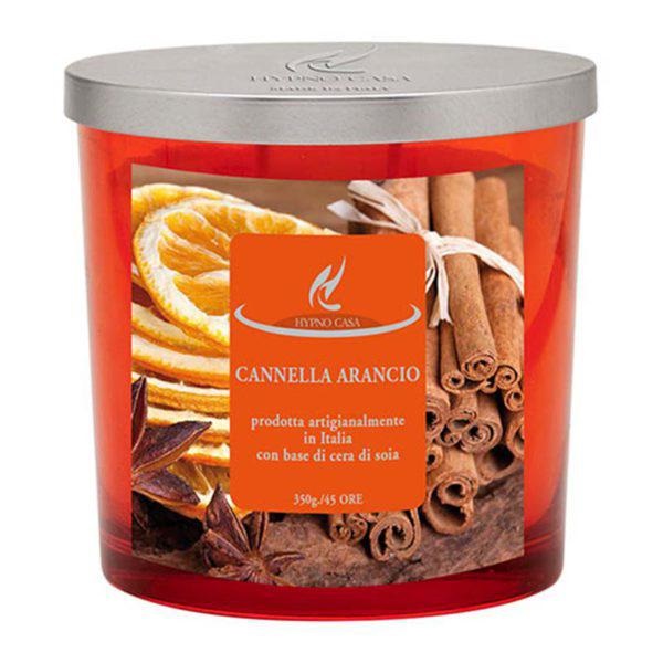 Cannella arancio candela profumate intense 350 gr Hypno casa
