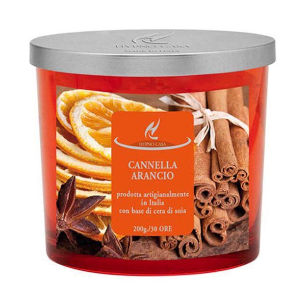 Cannella arancio candela profumate intense 200 gr hypno chic