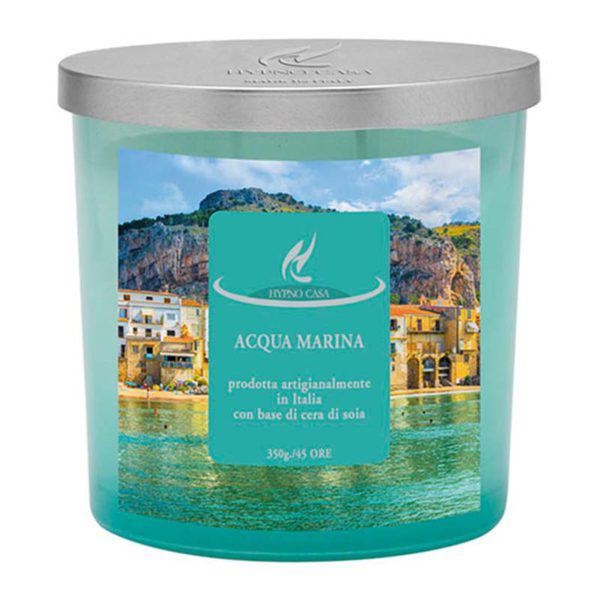 Acqua marina candela profumate intense 350 gr Hypno casa