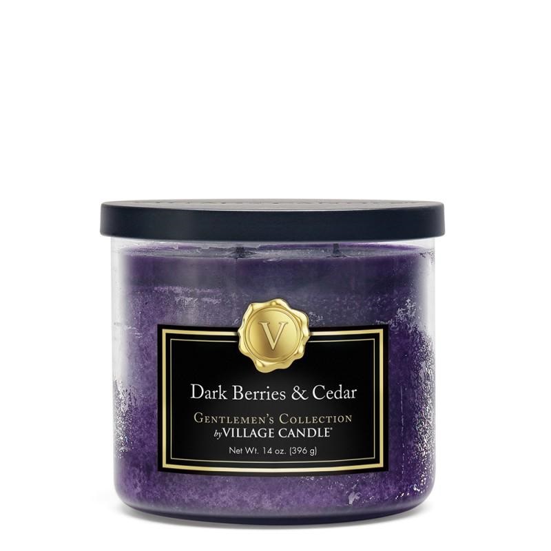 Village Candle Dark Berries & Cedar Candela 14oz396gr Prugne