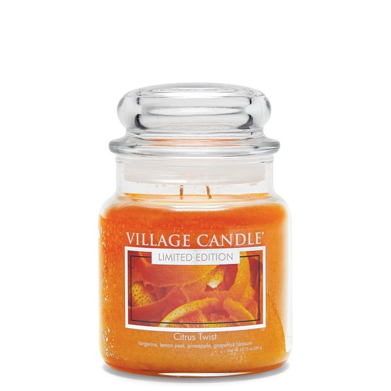 Village Candle Citrus Twist candela 16oz454gr Mandarino Scor
