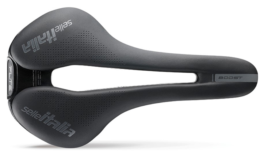 SELLA SELLE ITALIA FLITE BOOST SUPERFLOW S TEL. IN TI 316 FIBRA-TEK NERA